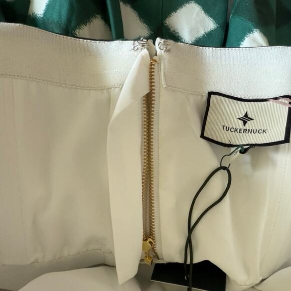 NWT Tuckernuck Strapless Peplum Gingham Print Top - Picture 6 of 6